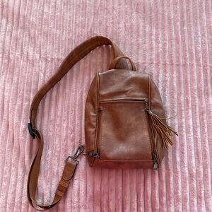 Brown Leather Women's Crossbody